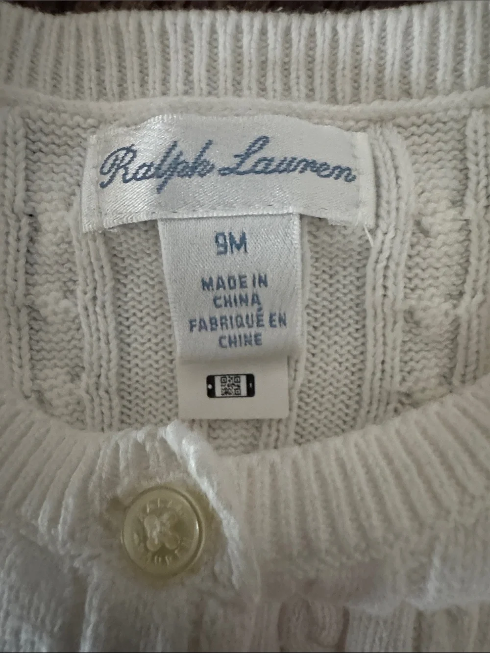 Baby Girls Cable-Knit Cotton Cardigan